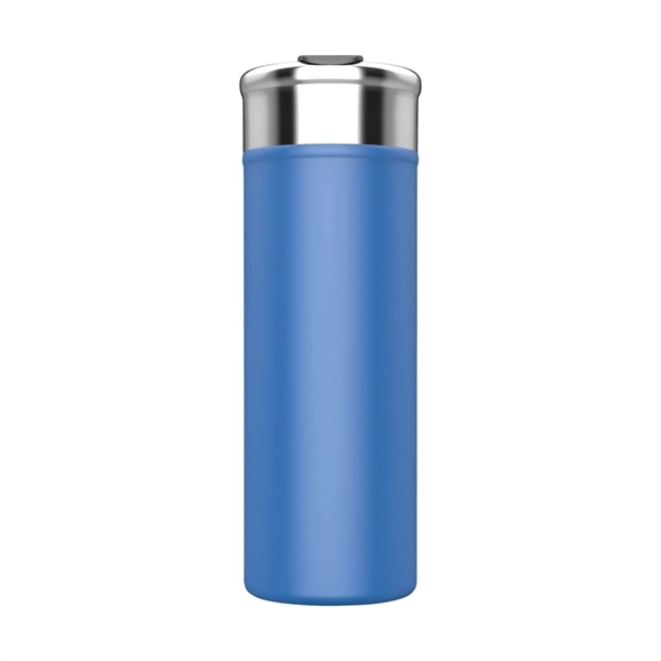 2.94" x 8.25" x 2.94" Esen double-wall stainless steel 18-ounce tumbler... from ASI 67866 Logomark/Valumark