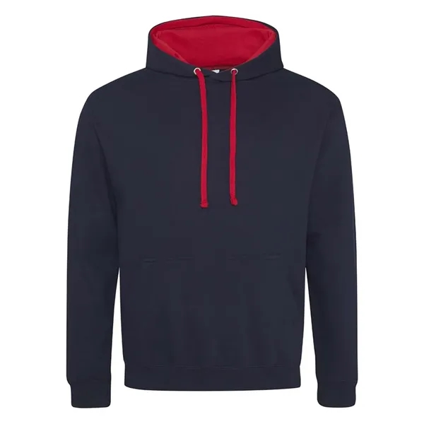 Just Hoods Midweight Varsity Contrast Hooded Sweatshirt... from ASI 84358 S&S Activewear