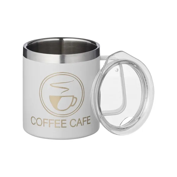 15-ounce camp cup with double-wall insulation, a lid, and a welded... from ASI 79530 Prime Line