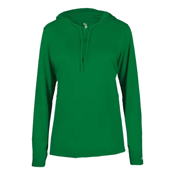 Long sleeve ladies hooded t-shirt... from ASI 84358 S&S Activewear
