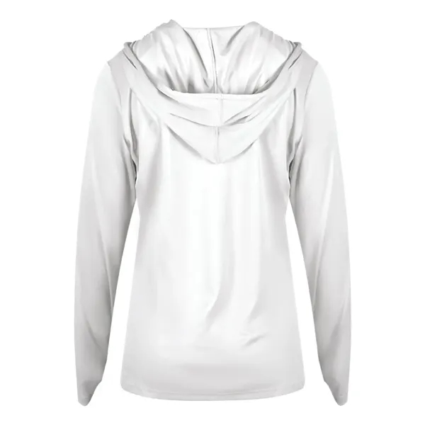 Long sleeve ladies hooded t-shirt... from ASI 84358 S&S Activewear