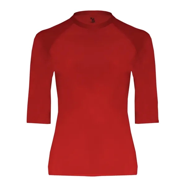 Half-sleeve compression crew neck T-shirt made of polyester/spandex with moisture management.... from ASI 84358 S&S Activewear