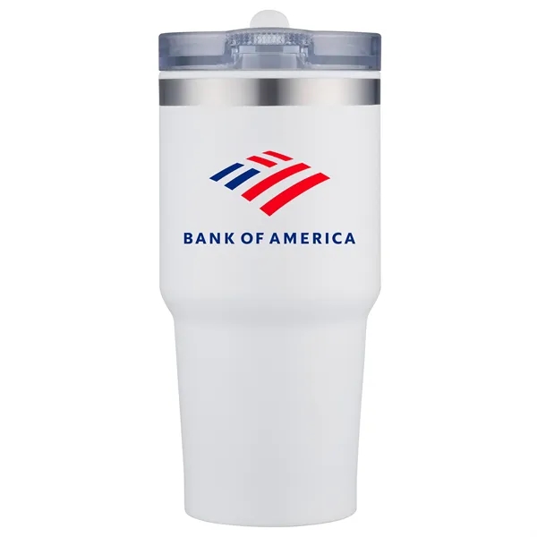 20 oz insulated travel mug with powdered finish and drinking spout... from ASI 68190 Lungsal / Lungsal