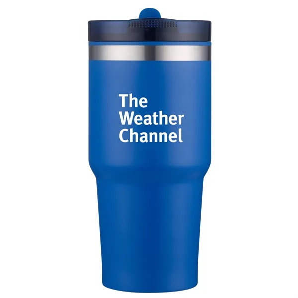 20 oz insulated travel mug with powdered finish and drinking spout... from ASI 68190 Lungsal / Lungsal