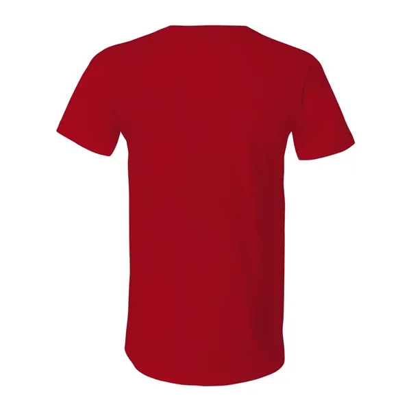Adult short sleeve v-neck t-shirt with hemmed sleeves. Blank product.... from ASI 84358 S&S Activewear