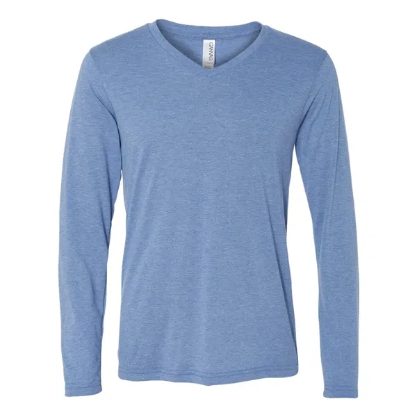 Lightweight and artful long sleeve V-neck T-shirt. Blank product.... from ASI 84358 S&S Activewear