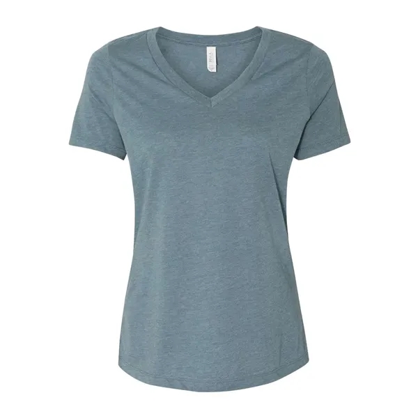 BELLA + CANVAS Women's Relaxed Heather CVC V-Neck Tee... from ASI 84358 S&S Activewear