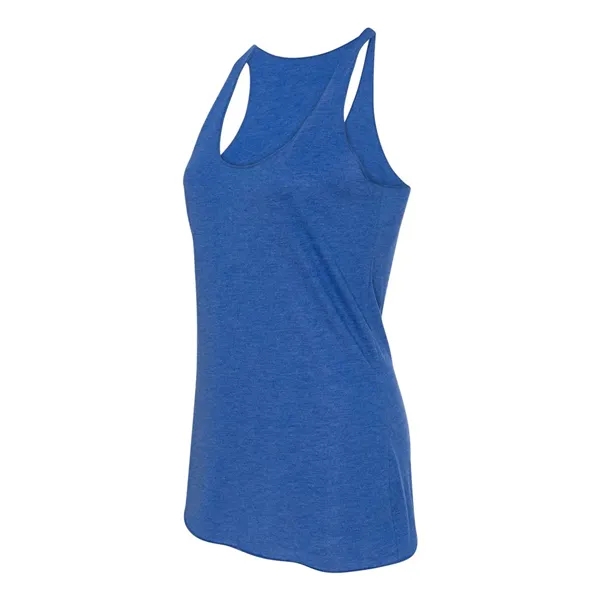 Women's tri-blend racerback tank top with overlock hem on neck. Blank... from ASI 84358 S&S Activewear