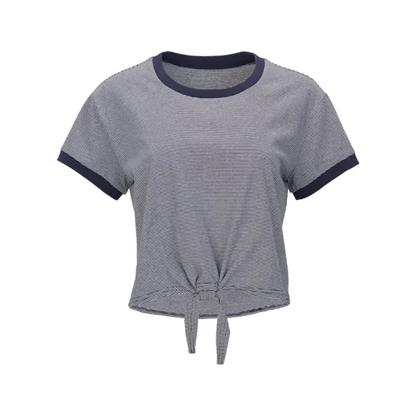 Boxercraft Women's Striped Tie Front T-Shirt... from ASI 84358 S&S Activewear