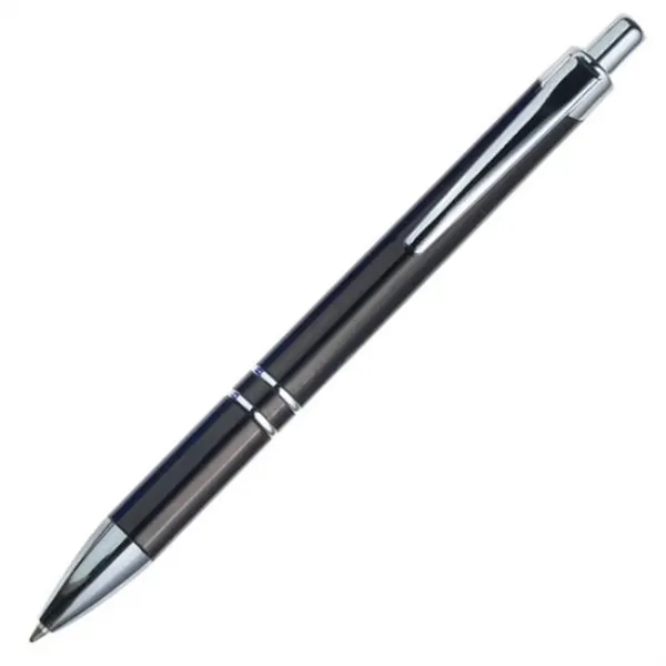 Plastic click-action ballpoint pen with chrome trim.... from ASI 84592 St Regis Group
