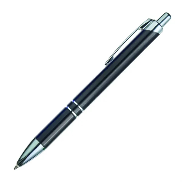 Plastic click-action ballpoint pen with chrome trim.... from ASI 84592 St Regis Group