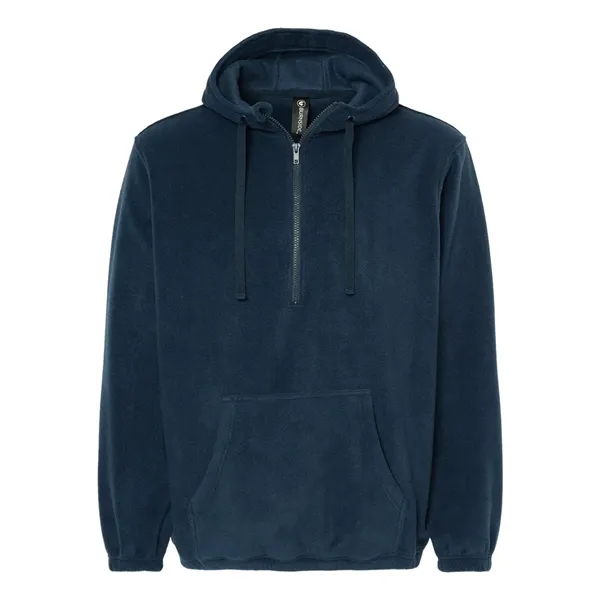 Burnside Polar Fleece Quarter-Zip Scuba Hooded Pullover... from ASI 84358 S&S Activewear