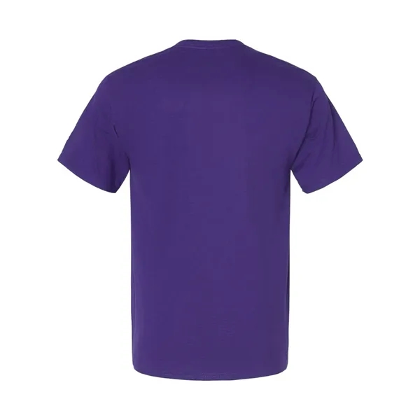 Cotton short sleeve T-shirt made with a tag-free neck label, shoulder-to-shoulder... from ASI 84358 S&S Activewear