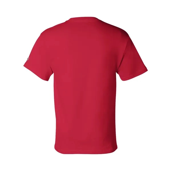 Cotton short sleeve T-shirt made with a tag-free neck label, shoulder-to-shoulder... from ASI 84358 S&S Activewear