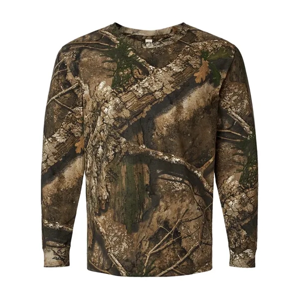 Camo long sleeve cotton t-shirt... from ASI 84358 S&S Activewear