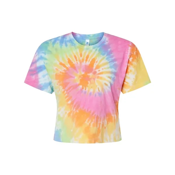 Colortone Women's Tie-Dyed Crop T-Shirt... from ASI 84358 S&S Activewear