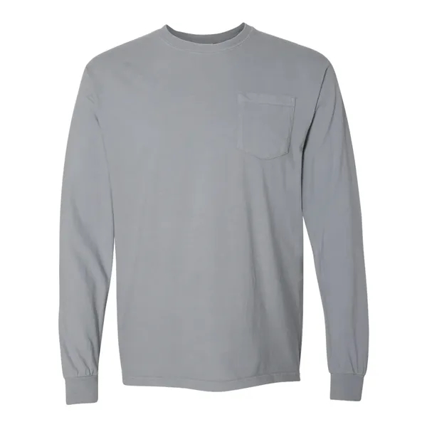 Comfort Colors Long Sleeve T-Shirt With Pocket, blank.... from ASI 84358 S&S Activewear