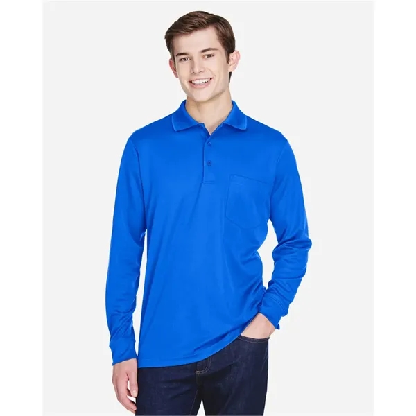 CORE365 Pinnacle Performance Long Sleeve Pique Polo with ...... from ASI 84358 S&S Activewear