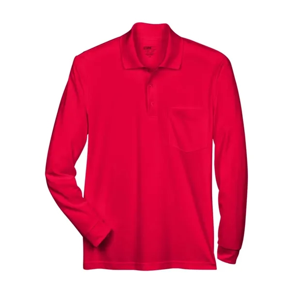 CORE365 Pinnacle Performance Long Sleeve Pique Polo with ...... from ASI 84358 S&S Activewear
