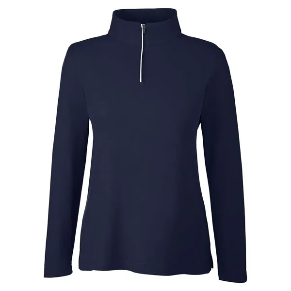 CORE365 Women's Fusion ChromaSoft™ Pique Quarter-Zip... from ASI 84358 S&S Activewear