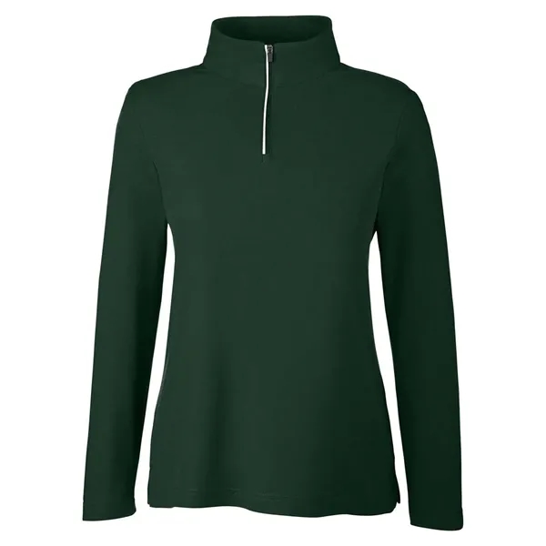CORE365 Women's Fusion ChromaSoft™ Pique Quarter-Zip... from ASI 84358 S&S Activewear