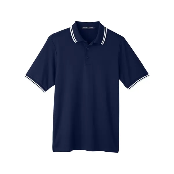 DJ Classic CrownLux Performance® Plaited Tipped Polo... from ASI 84358 S&S Activewear