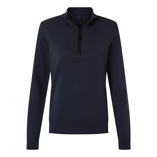 Devon & Jones Women's New Classic Quarter-Zip Sweater... from ASI 84358 S&S Activewear