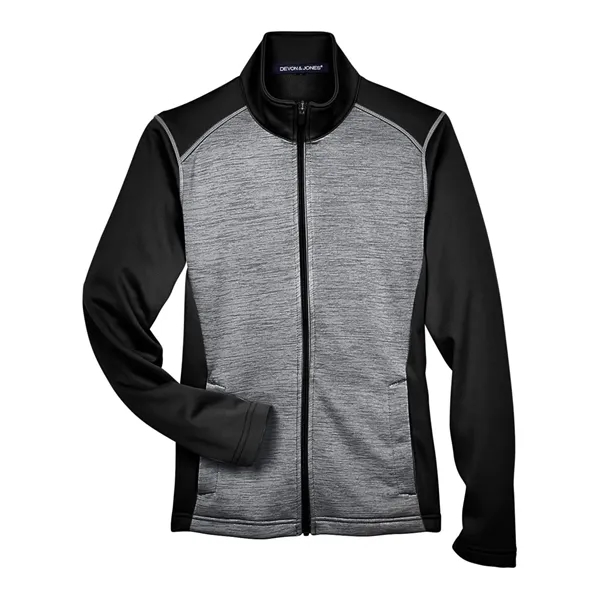 DJ Classic Women's Newbury Colorblock Melange Fleece Full...... from ASI 84358 S&S Activewear