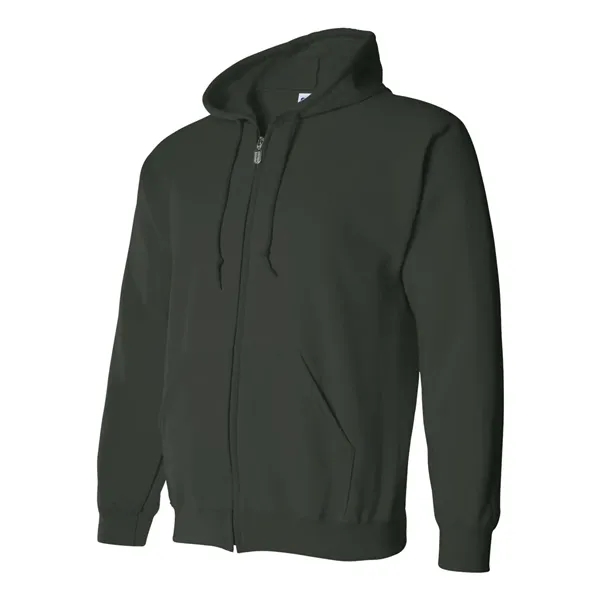 8.0 oz., 50% cotton / 50% polyester full-zip hooded sweatshirt. Blank... from ASI 84358 S&S Activewear