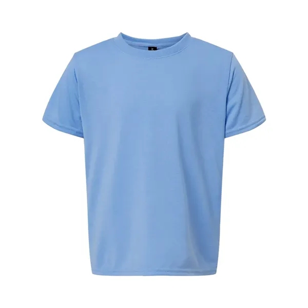 Performance short sleeve youth T-shirt with Aqua FX® wicking properties. Blank.... from ASI 84358 S&S Activewear