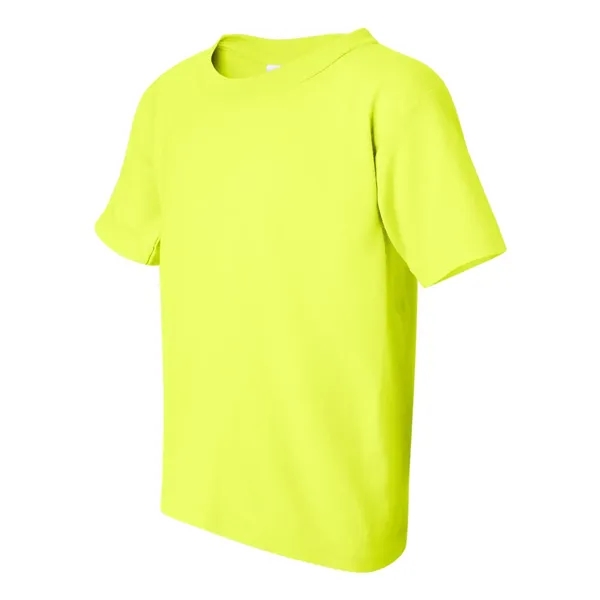 Youth 5.3 oz pre-shrunk, 100% heavy cotton t-shirt. Blank product.... from ASI 84358 S&S Activewear