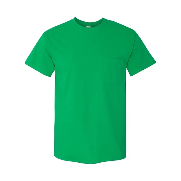 100% heavy cotton, pre-shrunk t-shirt with left chest pocket.... from ASI 84358 S&S Activewear
