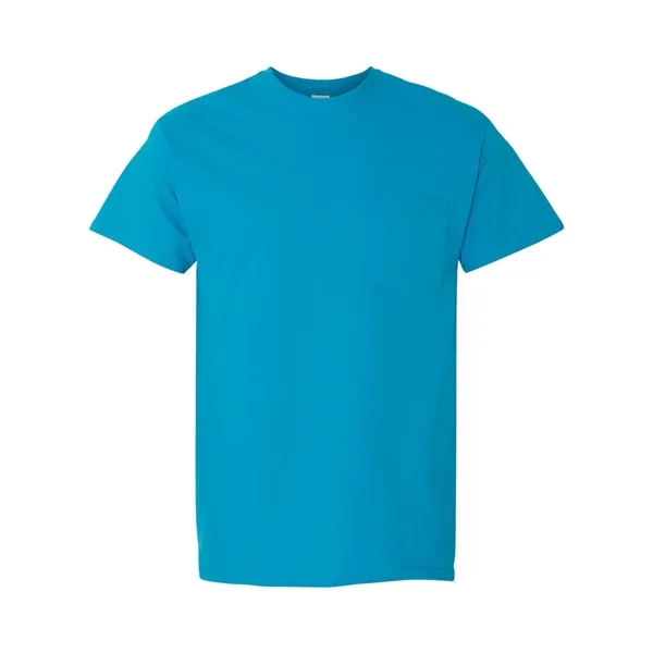 100% heavy cotton, pre-shrunk t-shirt with left chest pocket.... from ASI 84358 S&S Activewear