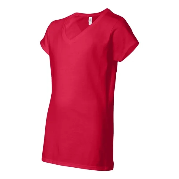 Women's v-neck t-shirt with 1/2" rib-knit collar. Blank product.... from ASI 84358 S&S Activewear