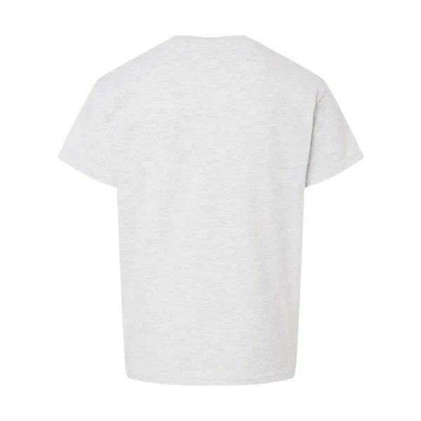 Youth 5.6 oz preshrunk 50% polyester / 50% cotton t-shirt. Blank... from ASI 84358 S&S Activewear