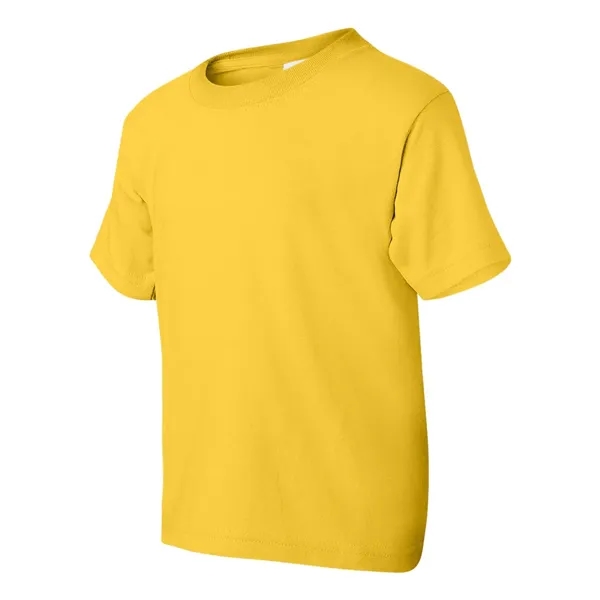 Youth 5.6 oz preshrunk 50% polyester / 50% cotton t-shirt. Blank... from ASI 84358 S&S Activewear