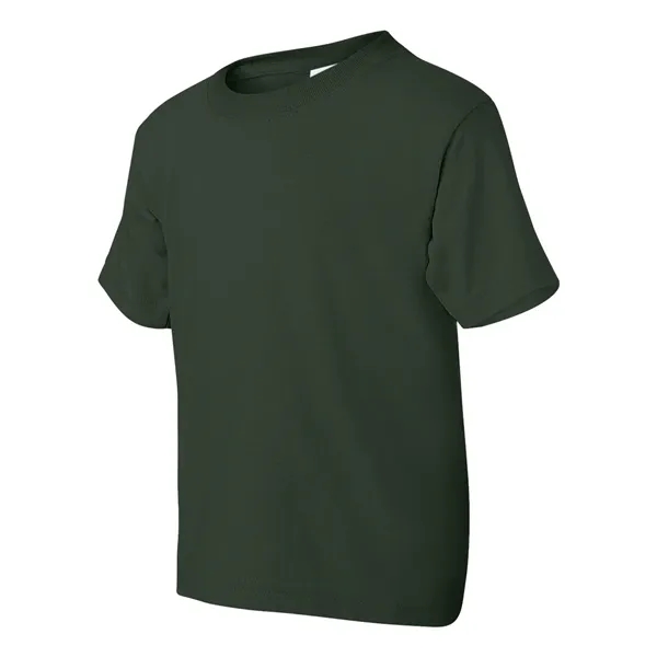 Youth 5.6 oz preshrunk 50% polyester / 50% cotton t-shirt. Blank... from ASI 84358 S&S Activewear
