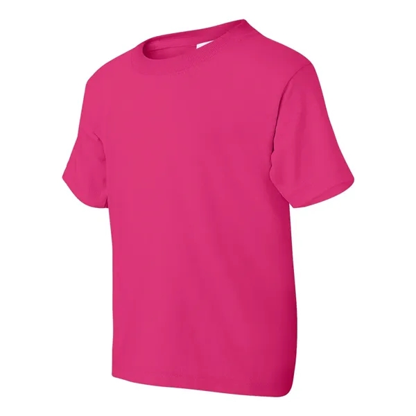 Youth 5.6 oz preshrunk 50% polyester / 50% cotton t-shirt. Blank... from ASI 84358 S&S Activewear