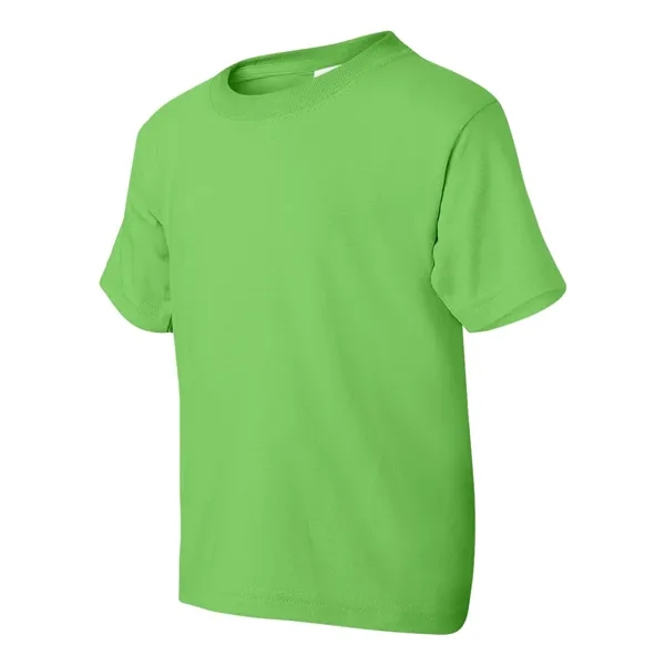 Youth 5.6 oz preshrunk 50% polyester / 50% cotton t-shirt. Blank... from ASI 84358 S&S Activewear