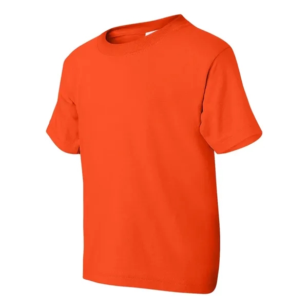 Youth 5.6 oz preshrunk 50% polyester / 50% cotton t-shirt. Blank... from ASI 84358 S&S Activewear