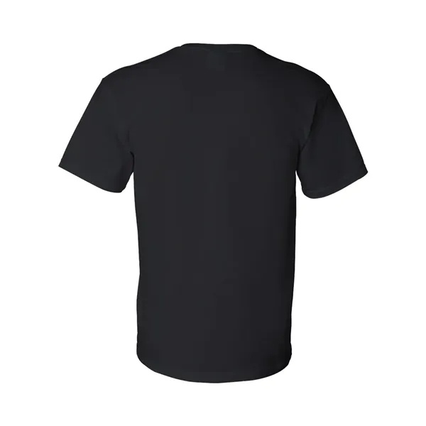 Cotton / polyester T-shirt with a pocket and moisture-wicking properties.... from ASI 84358 S&S Activewear