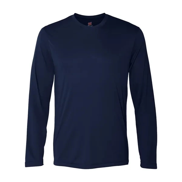 Hanes long sleeve 100% polyester performance T-shirt with UV protection and... from ASI 84358 S&S Activewear