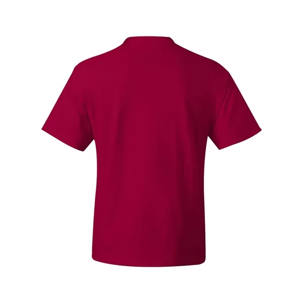 Hanes T-shirt made of 100% ring-spun cotton with double-needle stitching.... from ASI 84358 S&S Activewear