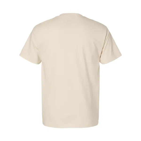 Hanes T-shirt made of 100% ring-spun cotton with double-needle stitching.... from ASI 84358 S&S Activewear