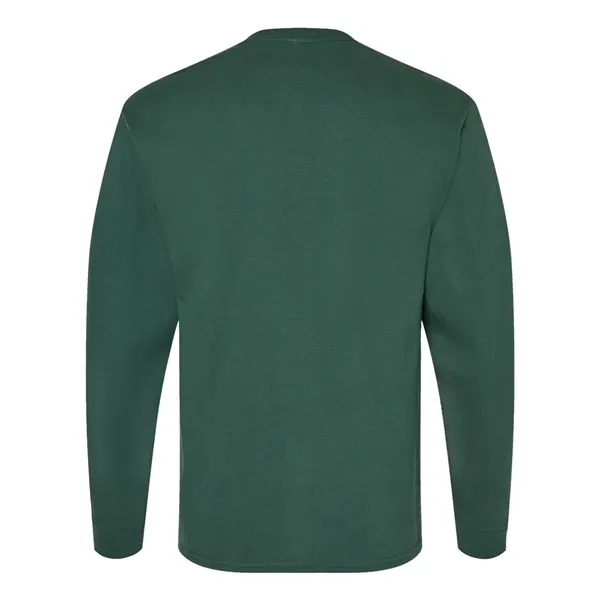 Long sleeve T-shirt made of 100% ComfortSoft® cotton with shoulder-to-shoulder taping... from ASI 84358 S&S Activewear