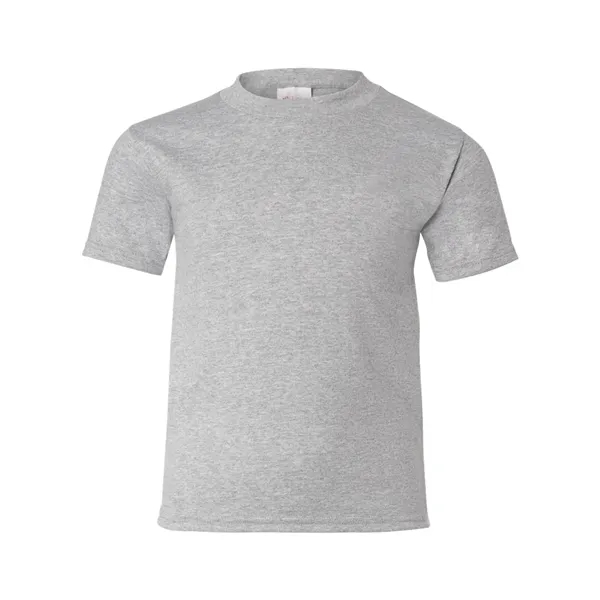 Youth-sized T-shirt made of cotton/poly with 5% recycled polyester from plastic... from ASI 84358 S&S Activewear