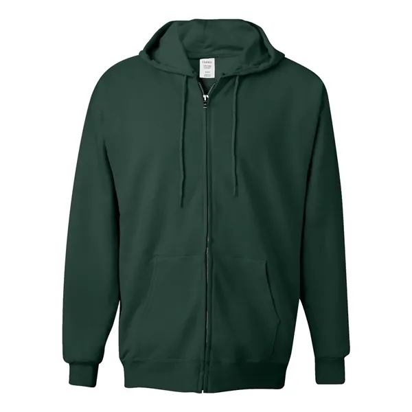 Full-zip hooded sweatshirt made of cotton/polyester fleece and low-pill, high-stitch density... from ASI 84358 S&S Activewear