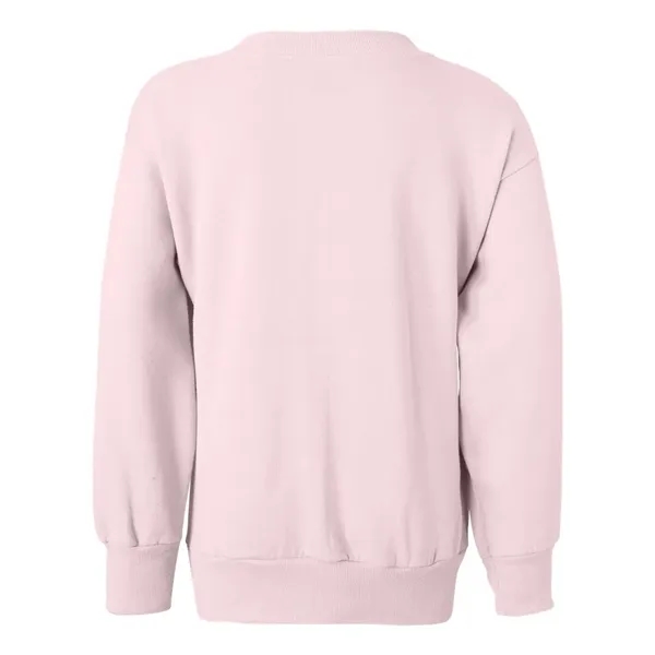 Youth crewneck fleece sweatshirt with double-needle stitching and tag-free neck label.... from ASI 84358 S&S Activewear