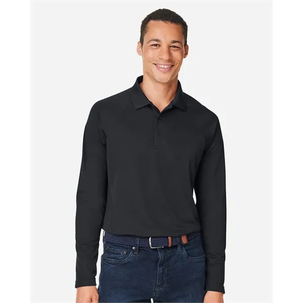Harriton Charge Snag and Soil Protect Long Sleeve Polo... from ASI 84358 S&S Activewear