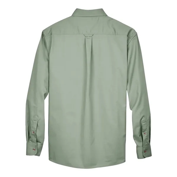 Harriton Easy Blend™ Long Sleeve Twill Shirt... from ASI 84358 S&S Activewear
